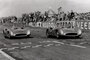 Karl Kling und sein Teamkollege Juan Manuel Fangio