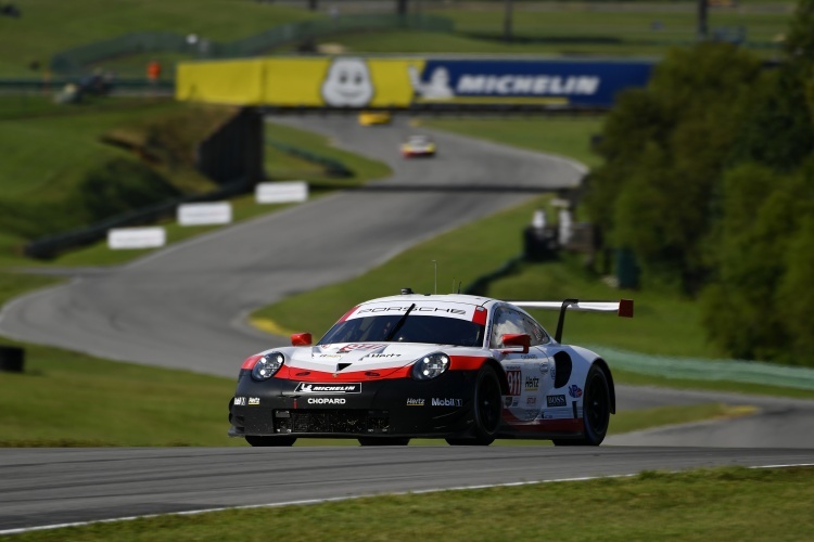 Sieger beim IMSA-Rennen in Virginia: Der Porsche 911 RSR von Patrick Pilet und Nick Tandy