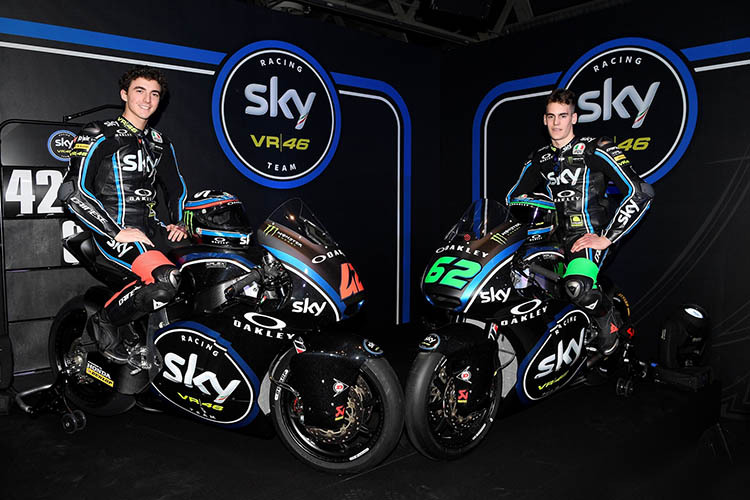 Francesco Bagnaia und Stefano Manzi treten in der Moto2-Klasse auf Kalex-Bikes an