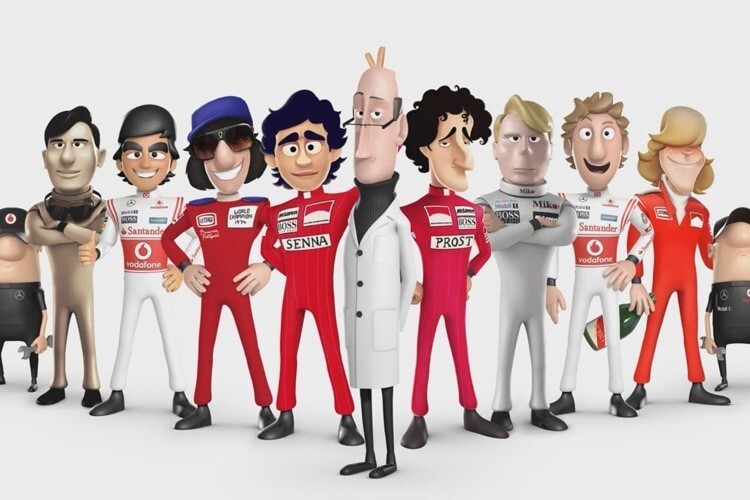 Die Zeichentrickfiguren von McLaren