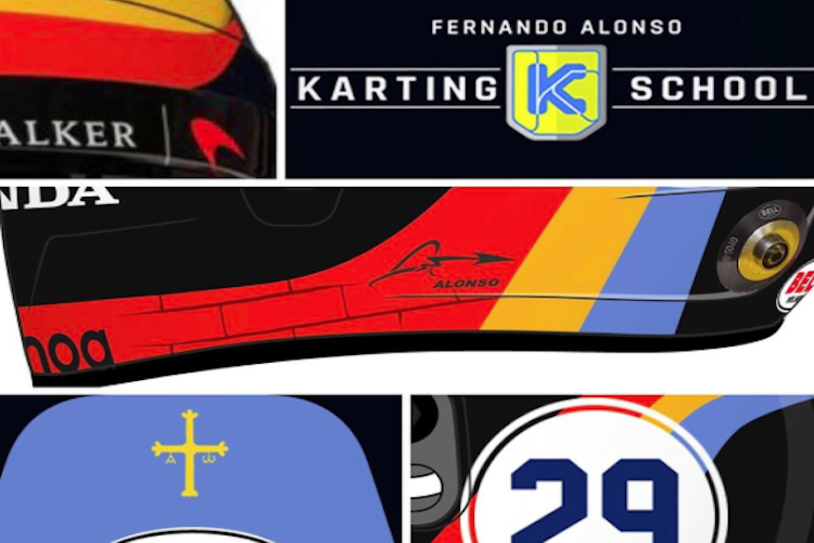 Das zeigte Fernando Alonso von seinem neuen Helm