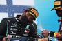 Lewis Hamilton musste kurz vor dem Ziel um seinen Sieg zittern
