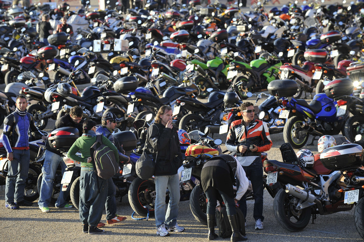 Viele Motorrad-Fans