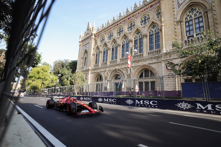 Charles Leclerc in Baku