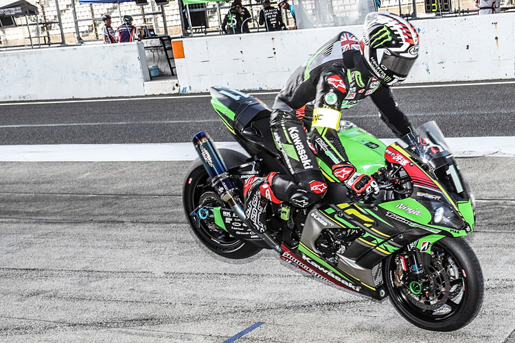 Jonathan Rea: Ein Stoppie nach dem Streckenrekord