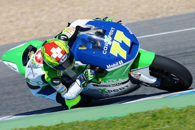 Dominique Aegerter beim Test in Jerez