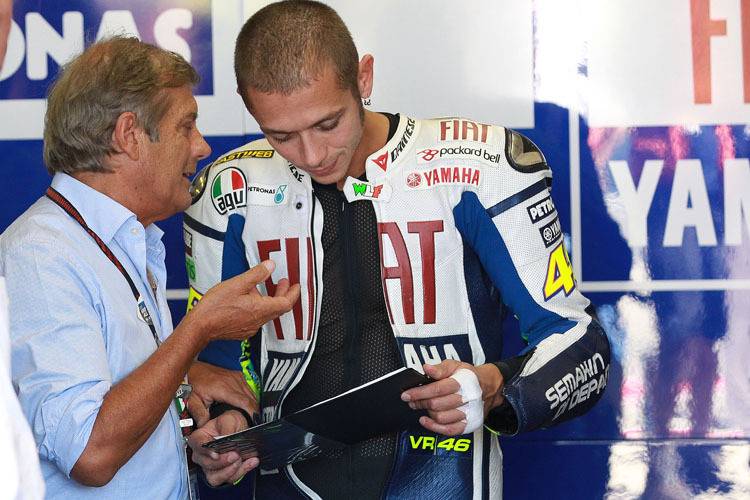 Giacomo Agostini und Valentino Rossi