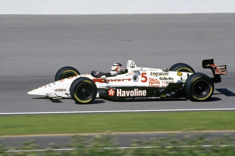 Dieses Auto gefällt Lewis Hamilton gut: Nigel Mansell in seinem IndyCar-Renner von 1993