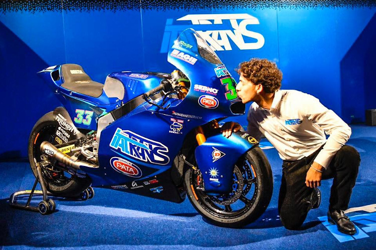 «Die Schöne und das Biest», kommentierte Enea Bastianini das erste Aufeinandertreffen mit seinem Bike für 2020