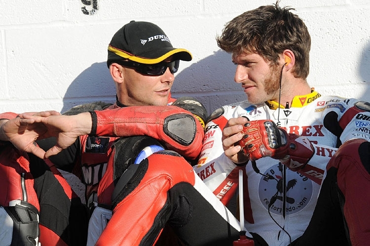 Keith Amor (li.) mit Guy Martin