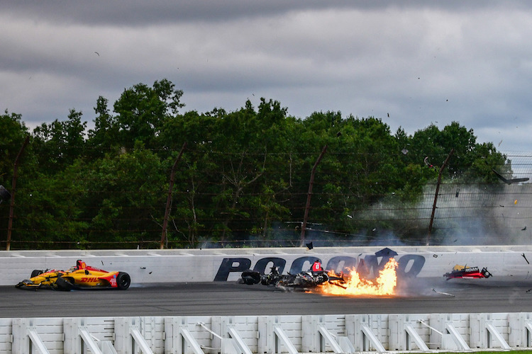 Robert Wickens wurde bei dem Crash schwer verletzt