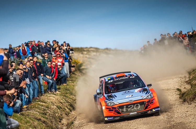 Dani Sordo bei der portugiesischen Rallye Fafe