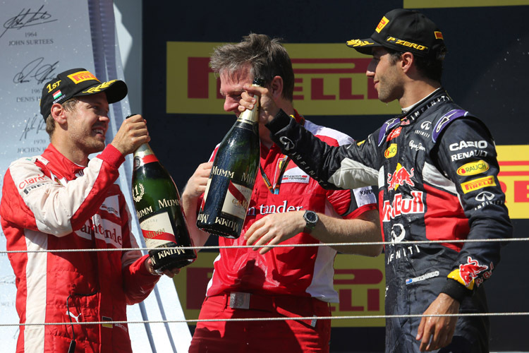 Red Bull Racing-Teamchef Christian Horner ist überzeugt: Sebastian Vettel und Daniel Ricciardo werden nicht so schnell wieder Teamkollegen