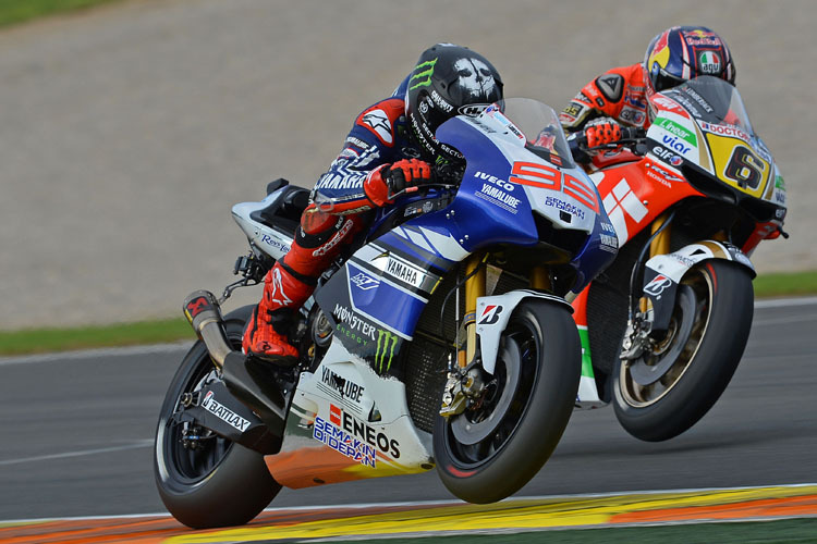 Jorge Lorenzo (acht Saisonsiege) gegen Stefan Bradl