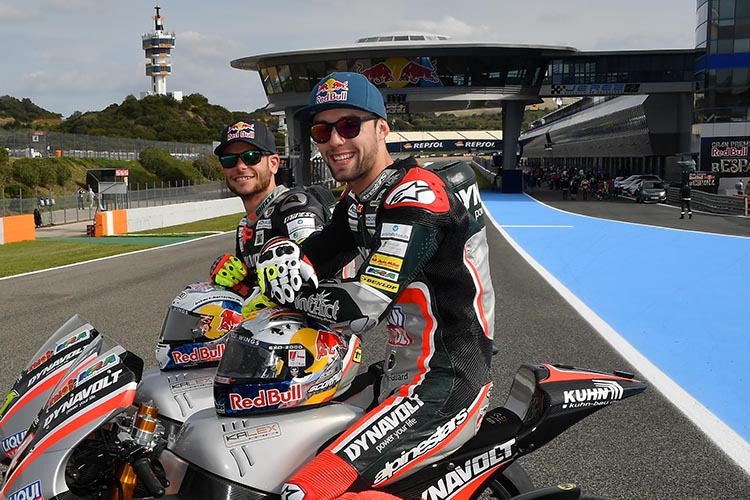 Erstes Teamduell? Jonas Folger und Sandro Cortese sind in Jerez stark unterwegs