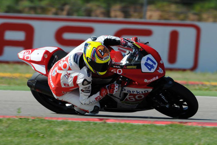 Roberto Rolfo mit der wunderschönen MV Agusta F3