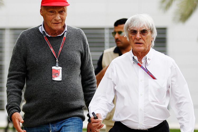 Niki Lauda und Bernie Ecclestone