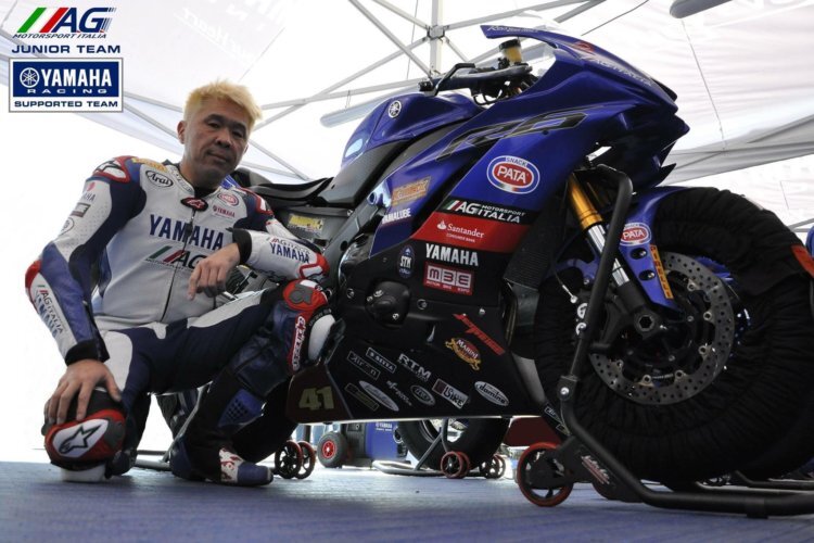 Noriyuki Haga mit der Yamaha R6