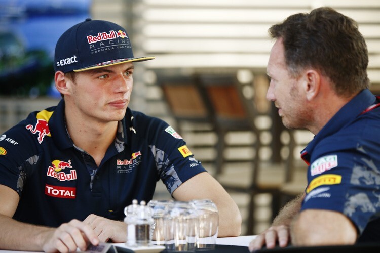 Max Verstappen und Christian Horner