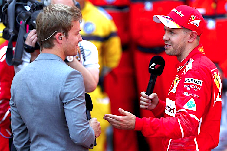 Nico Rosberg und Sebastian Vettel