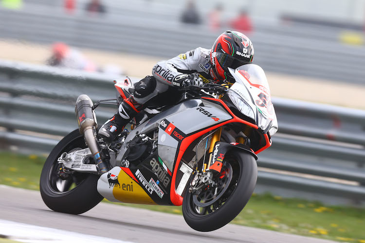 Sylvain Guintoli auf seiner Aprilia RSV4 