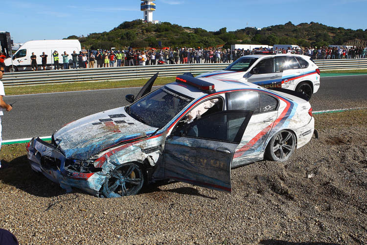 Der Unfall-BMW M5 von Uncini
