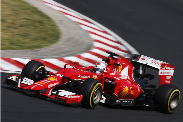 Sebastian Vettel auf dem Hungaroring