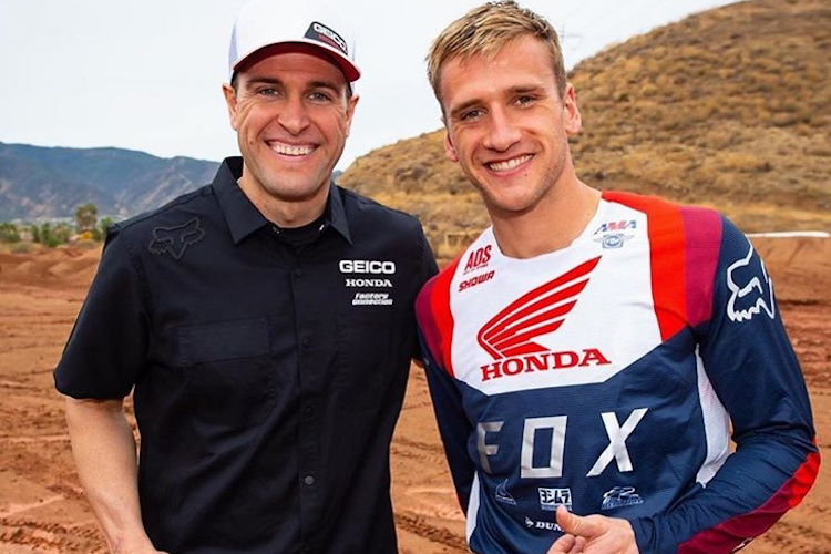 Ryan Dungey mit Ken Roczen: Beide sind jetzt auf der Seite der Roten