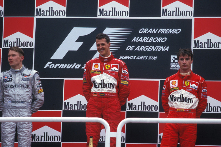  1998 fand der vorerst letzte Argentinien-GP statt, den Michael Schumacher im Ferrari für sich entschied 