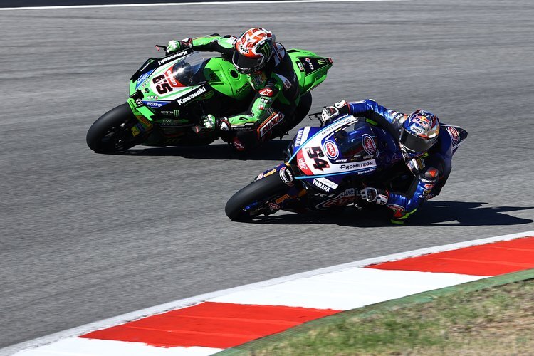 Jonathan Rea und Toprak Razgatlioglu (v.l.)