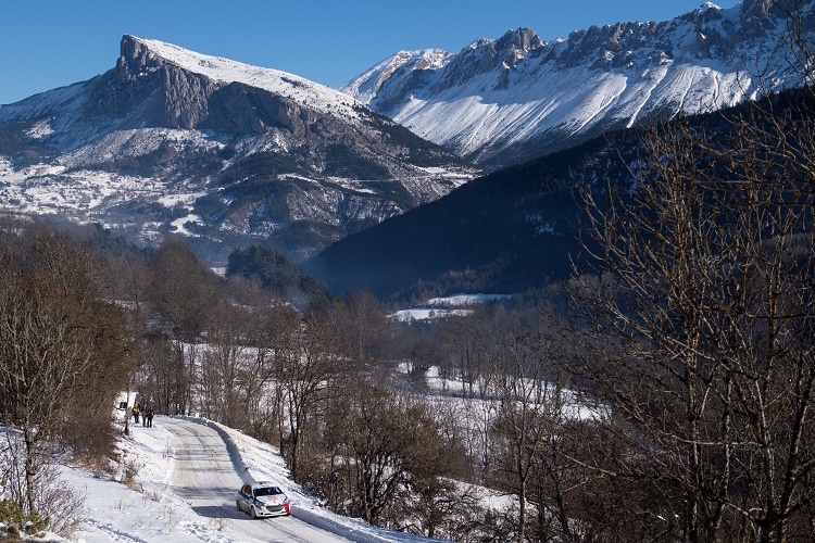 Die 85. Rallye Monte Carlo in den französischen Alpen