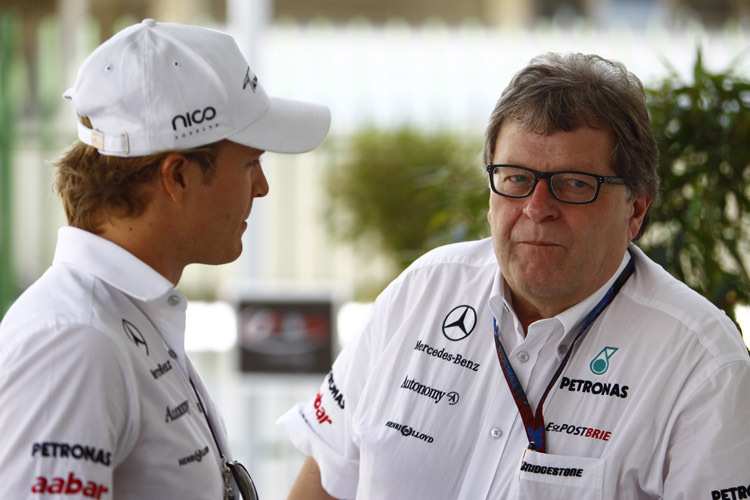 Rosberg mit Chef Haug