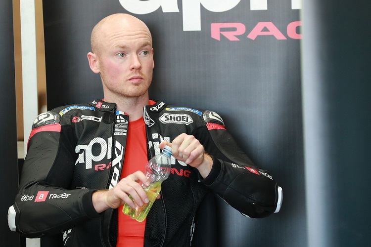 Bradley Smith in der Aprilia-Box