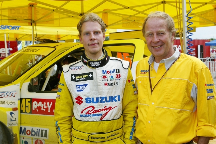 Hannu Mikkola (re.) mit seinem Sohn Vesa