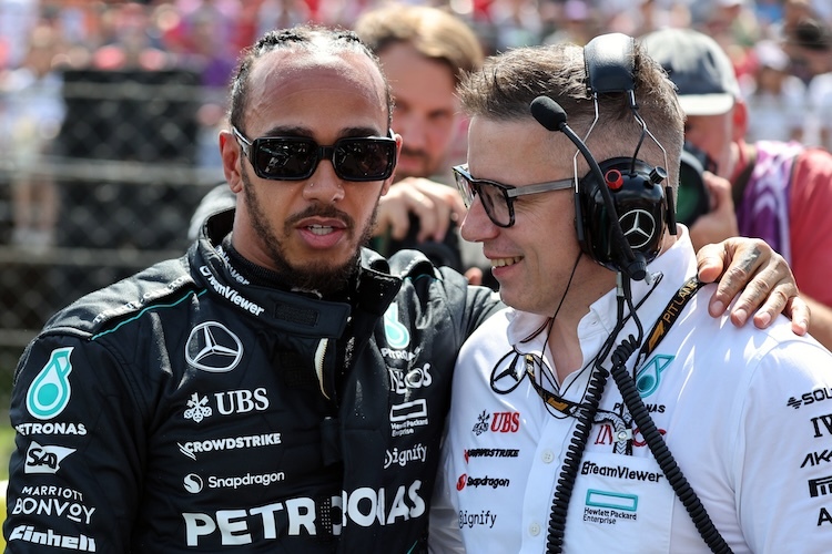 Lewis Hamilton und Pete Bonnington