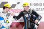 Lorenzo Baldassarri mit Francesco Bagnaia auf dem Moto2-Podest