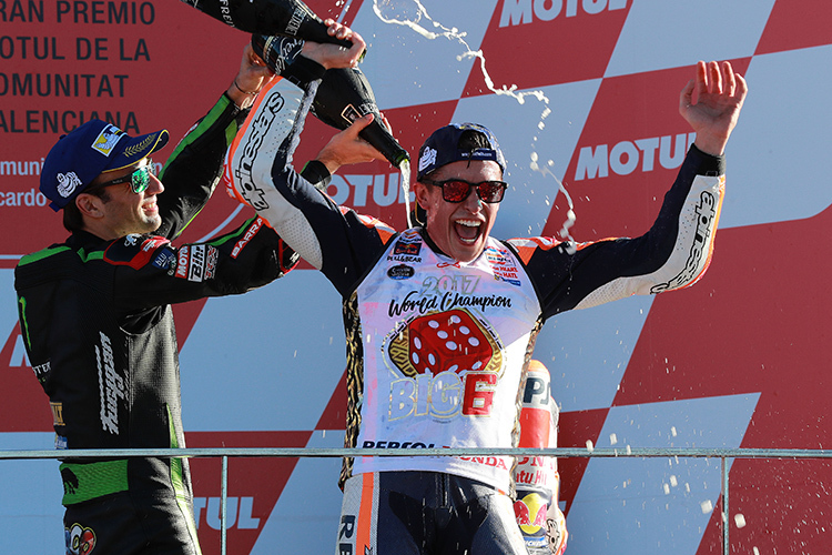 Marc Márquez feierte 2017 seinen vierten MotoGP-Titel mit Honda