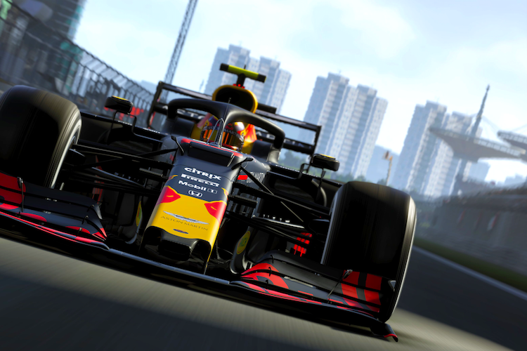 Ein Red Bull Racing-Renner virtuell auf dem Shanghai International Circuit