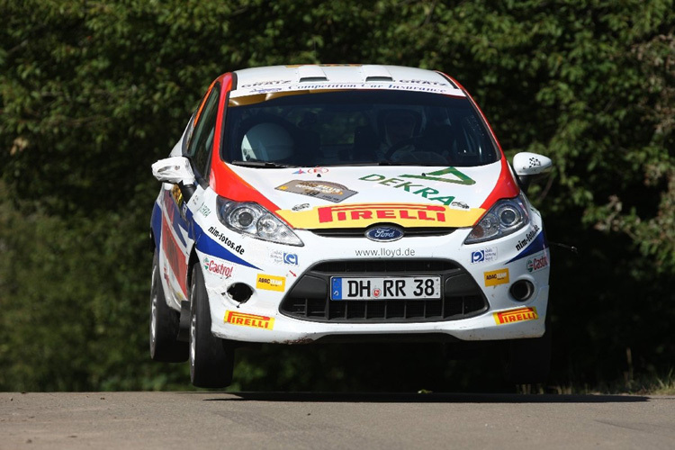 Riedemann im Fiesta R2 bei der Rallye Deutschland