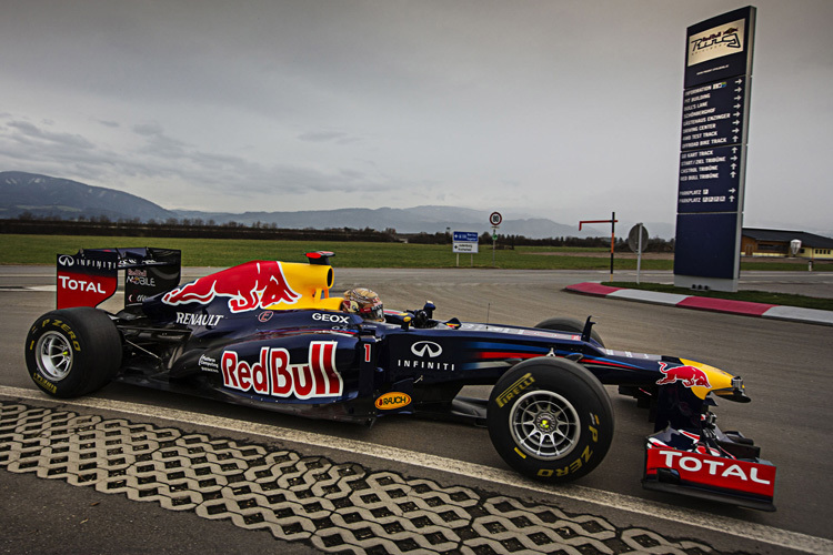 Vettel am 1.12. 2012 in Spielberg