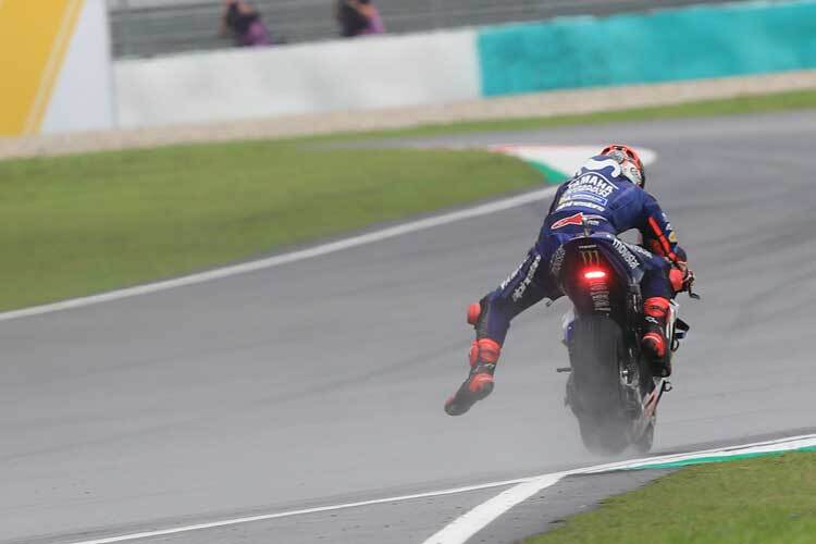 Maverick Viñales kam in Regen von Sepang überhaupt nicht zurecht