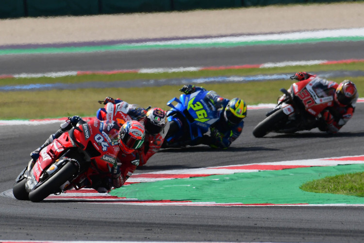 Andrea Dovizioso vor Miller, Mir und Nakagami