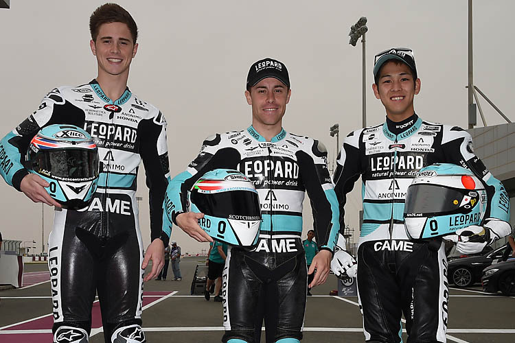 Das Leopard-Team rückt 2015 mit Danny Kent, Efren Vazquez und Hiroki Ono aus