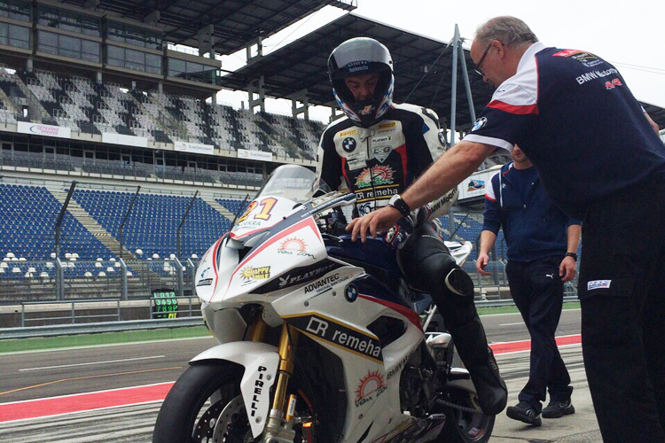 Markus Reiterberger beim Test auf dem Lausitzring