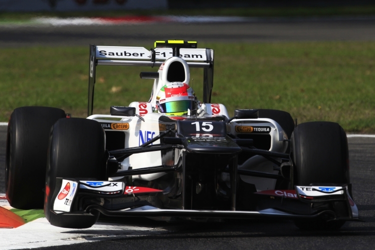 Sergio Pérez in Monza.