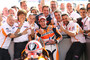 Die dritte Siegesfeier in drei Rennen für Marc Márquez