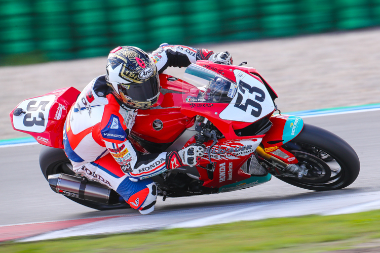 Alessandro Polita auf der Honda in Assen