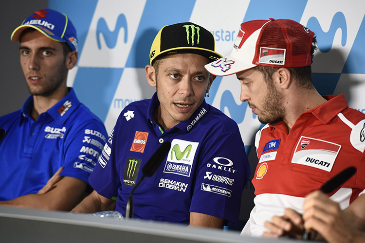 Valentino Rossi mit Andrea Dovizioso