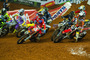 Ryan Dungey (5) am Start in Atlanta, daneben Eli Tomac (3) und Jason Anderson (21)