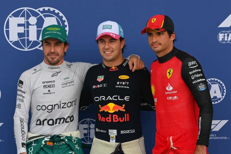 Fernando Alonso, Sergio Perez & Carlos Sainz